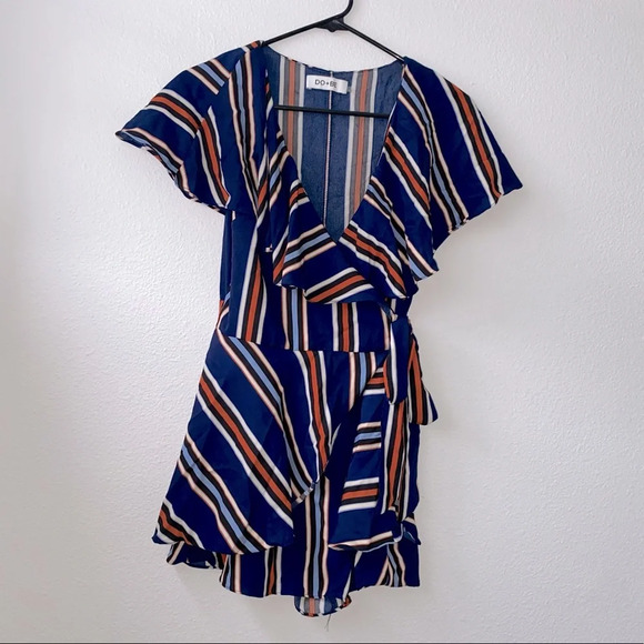 DO+BE Stripe Romper / Skort - Picture 1 of 10